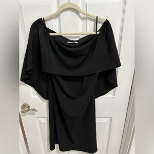 Grace Karin - Elegant off shoulder batwing cape midi dress XL